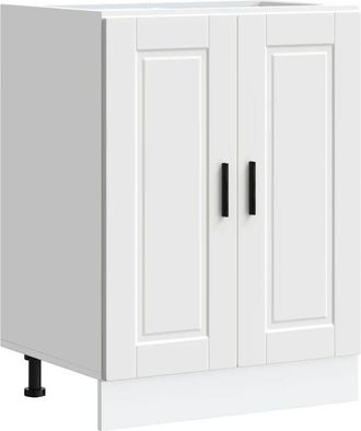 vidaXL Kitchen Base Cabinet Porto White Engineered Wood vidaXL