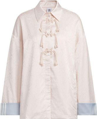 adidas (WMNS) adidas New Chinese Loose Fit Shirt Jacket Asia Sizing Wonder Quartz KB6408