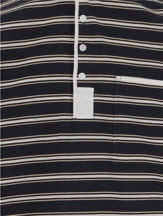 Bottega Veneta Mens Long-Sleeve Cotton Polo Multicolour Shirts T-shirts And Polos