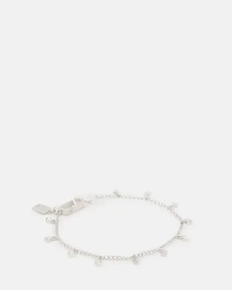 AllSaints Ria Mini Stud Sterling Silver Bracelet