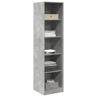 Berkfield Home Wardrobe Concrete Grey 50x50x200 cm Engineered Wood | Size: 50 x 50 x 200 cm