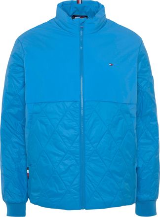 Tommy Hilfiger Steppjacke TOMMY HILFIGER CL MIX STAND COLLAR JACKET, Herren, Gr. M, blau (mittelblau), Web, Obermaterial: 100% Nylon, Jacken Steppjacke