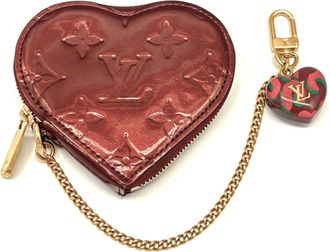 Louis Vuitton Monogram Vernis Bordeaux Red Color Rouge Fauviste Monogram Vernis Coin Purse/Coin Case (Pre-Owned)
