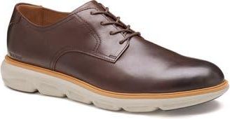 Johnston & Murphy Larkin Plain Toe Derby in Mahogany Italian Calfskin at Nordstrom Rack, Size 10.5