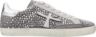 Premiata Stevend Grey Metallic - Dames - Schoenen - Grijs - Maat: 40 EU Leer