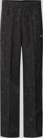 Puma Straight Fit Sweatpants mit Logo-Stitching in Black, Gr&ouml;&szlig;e XXL