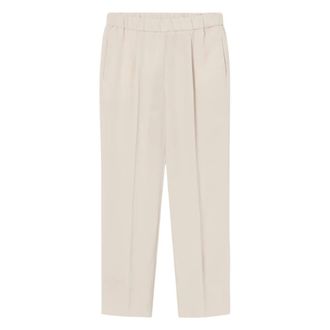 Zenggi Wide Trousers, female, Beige, XL, Beige Trousers V05-1029