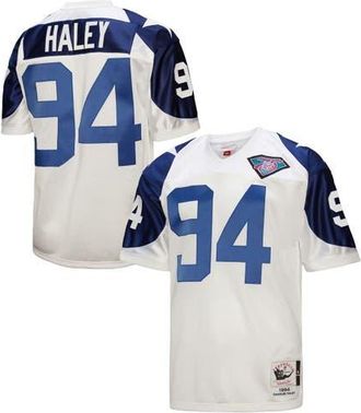 Mitchell & Ness Mens Mitchell & Ness Charles Haley White Dallas Cowboys 1994 Authentic Throwback Retired Player Jersey at Nordstrom, Size 36