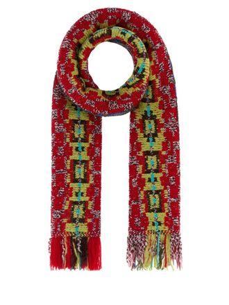 Dries Van Noten Sciarpa in lana jacquard Dries Van Noten