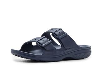 Crocs Classic Saturday Sandals, Slides Mens Slide Shoes Navy : 11 M, Synthetic