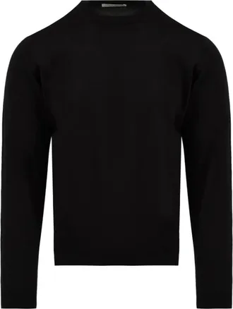 FILIPPO DE LAURENTIIS Zwarte Sweaters Model Gc 1Ml Rm 16R - Heren - Ronde hals truien - Zwart - S - Truien & Vesten