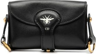 Dior Pre-owned Mini Bags, female, Black, Size: ONE SIZE Pre-owned Leather Flap Bag