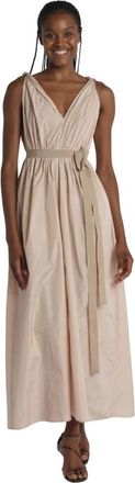 Sofie D'Hoore Diabolo Tafta Crossed Shoulder Dress - female - Sofie Dhoore - Maxi Dresses - Pink - XS - Dresses