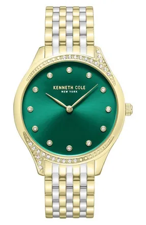 Kenneth Cole Classic Two-Tone Bracelet Watch, 36mm in Multi at Nordstrom