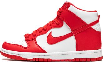 Nike Dunk High GS Trainers DB2179 Sneakers Shoes (UK 5.5 us 6Y EU 38.5, White University red 106)