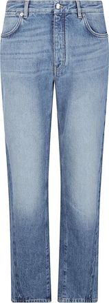 Givenchy Straight Jeans, male, Blue, Size: W32 Couture Seam Straight Fit Jeans