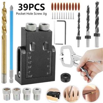 OEM Herramienta De Perforaci&oacute;n Angular De 15 Grados Para Carpinter&iacute;a (39 Piezas) - Herramienta De Posicionamiento De Agujeros Para La Instalaci&oacute;n De Junta