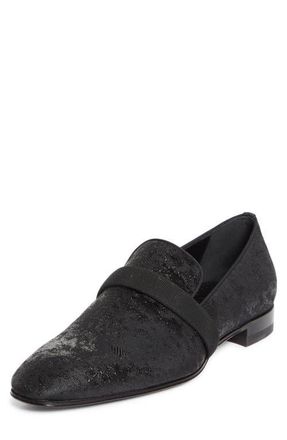 Christian Louboutin Dandy Deco Jacquard Venetian Loafer in Black at Nordstrom, Size 10.5Us