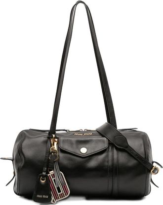 Miu Miu 2010-2025 Grace Lux Top Handle satchel - women - Calf Leather/Leather - One Size - Black
