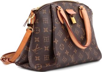 Louis Vuitton Borsa a mano Rivoli PM in tela con monogramma - Marrone