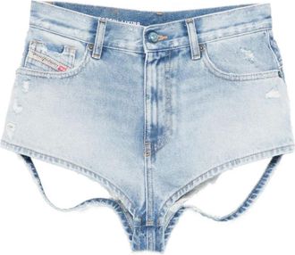 Diesel Denim Shorts - Dames - Denim shorts - Blauw - W26 - Denim - Korte Broeken
