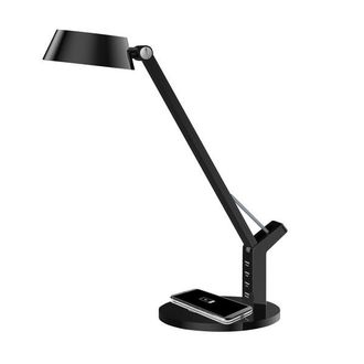 Fabrilamp Flexo Soroya Negro 8w 590lm 3000-4500-6000k Cargador Sist.qi Reg.int.memoria 40,4x17,1x31,6 Cm
