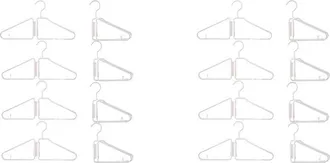 OEM Juego De 16 Perchas Plegables, Perchas Plegables De Pl&aacute;stico, Perchas Plegables Port&aacute;tiles, Perchas Plegables (blancas)