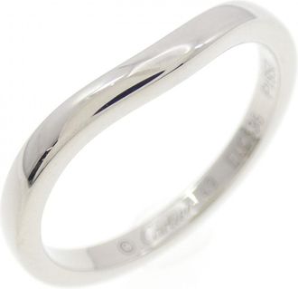 Cartier Platinum Platinum 950 Band Ring (Pre-Owned)