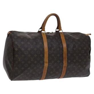 Louis Vuitton Tweedehands Canvas Louis Vuitton tassen - Dames - Pre-owned - Bruin - Maat: ONE Size Leer