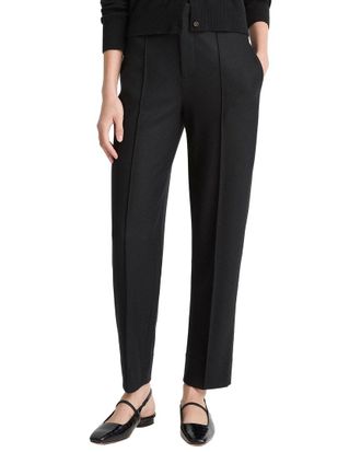 Vince High Waist Tailored Wool-Blend Carrot Trouser