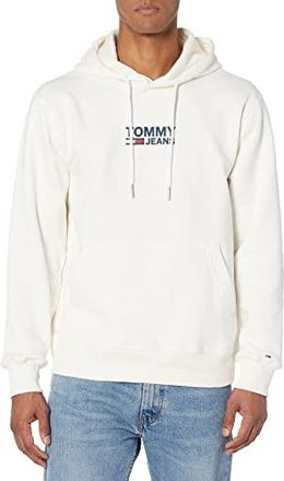 Tommy hilfiger logo hoodie white sales