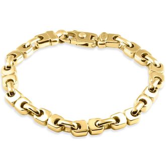 Pompeii3 Mens 14k Gold (54gram) or Platinum (87gram) 7mm Link Bracelet 8.5