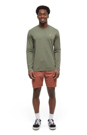 tentree Baker Longsleeve in Deep Olive Heather at Nordstrom, Size X-Large