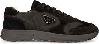 Prada Schoenen, Heren, Zwart, 39 EU, Nylon, Re-Nylon en su&egrave;de sneakers