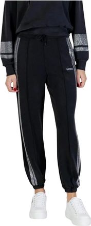 Guess Broeken, Dames, Zwart, S, Polyester, Berthe Cuffed Jogger