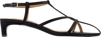 Jil Sander Cage Sandalen - Dames - Sandalen met hakken - Zwart - 36 EU - Leer - Schoenen