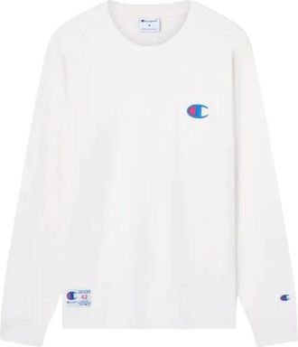 Champion T-shirt a maniche lunghe - - Tops - Uomo - Bianco - S