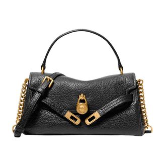 Michael Kors Borsa a tracolla slouchy Hamilton Moderne in pelle testurizzata extra-small - - Bags - Donna - Nero - ONE SIZE