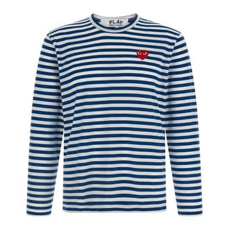Comme Des Gar&ccedil;ons Gestreept katoenen T-shirt - Heren - Tops - Veelkleurig - Maat: L Katoen
