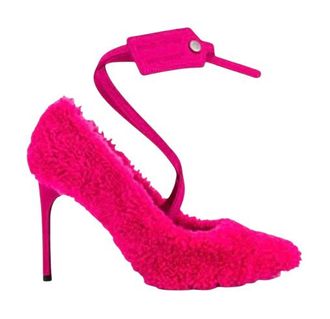 Off-white Pink Shearling Pumps Size 38