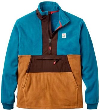 Passenger Woodland Hoodless 1/2 Zip Recycled Polartec Fleece Fleecepullover f&uuml;r Herren | bunt