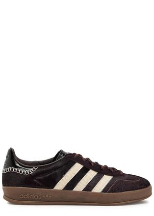 Wales Bonner Adidas X Wales Bonner Gazelle Pony Hair Sneakers - Burgundy - 3.5 (IT36.5 / UK3.5)