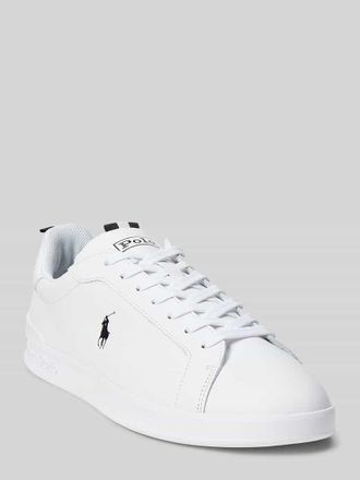 Polo Ralph Lauren Sneaker aus echtem Leder mit Logo-Details in Weiss, Gr&ouml;&szlig;e 40