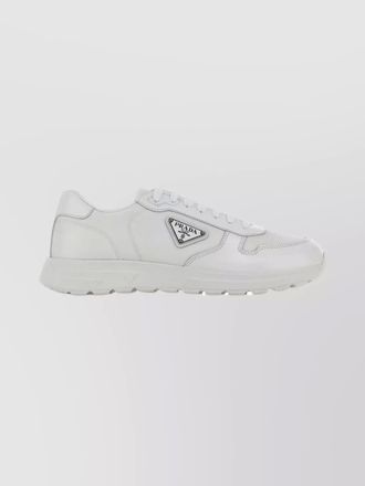 Prada leather low-top sneakers