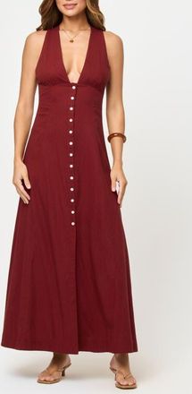 L*Space Arlo Maxi Cover-Up Dress in Dusty Fig at Nordstrom, Size X-Large