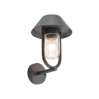 Lucande Lucande - L&aacute;mpara De Pared Exterior olinum En Negro Aluminio