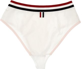 Thom Browne Womens White Cotton Briefs Clothing