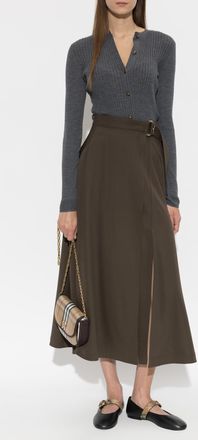 Burberry Wool Skirt Belina, Womens, Green