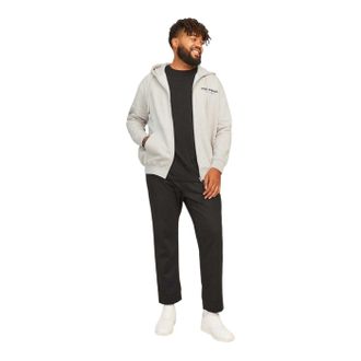 Jack & Jones Jack And Jones Heren Vester-hoodie met doorlopende rits (Maanstraal)
