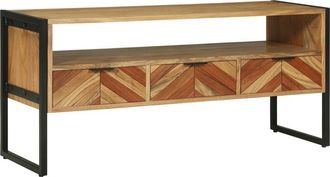 vidaXL Vidaxl - tv Cabinet with Drawer Brown 100 x 35 x 50 cm Solid Acacia wood